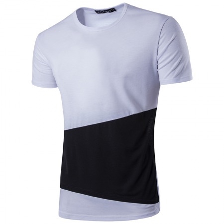 Fashion Youth Round Neck Short Sleeve Men's T-Shirt